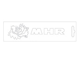 (image for) White MHR Sticker - 13 cm
